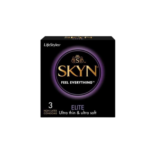 Non-Latex Polyisoprene Condom SKYN Elite Ultra Thin-Ultra Soft Pack Of 3