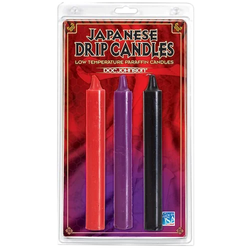 Doc Johnson Japanese Drip Wax Candle set of 3