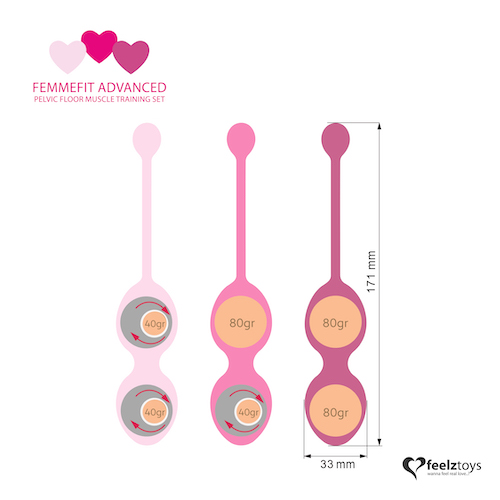 FeelzToys FemmeFit Advanced Pelvic Muscle Training Set Of 3