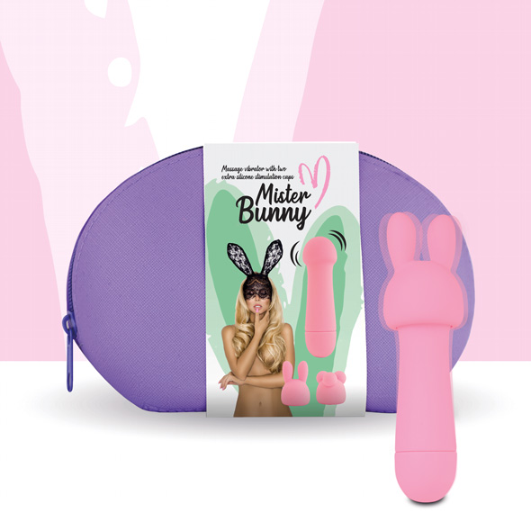 Feelztoys - Mister Bunny Wand Massager Vibrator With 2 Caps