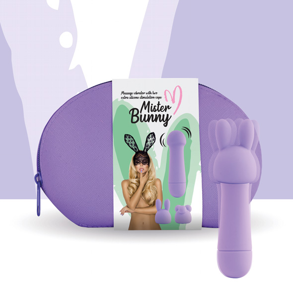 Feelztoys - Mister Bunny Wand Massager Vibrator With 2 Caps