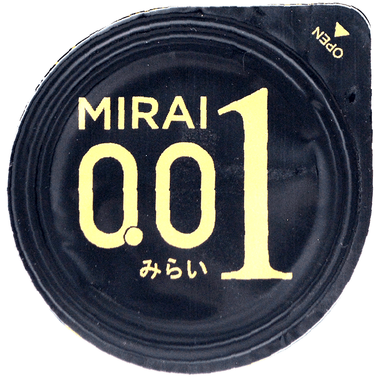 Mirai Lubricated Latex Condom Extra Thin 00,1 box of 10 pcs