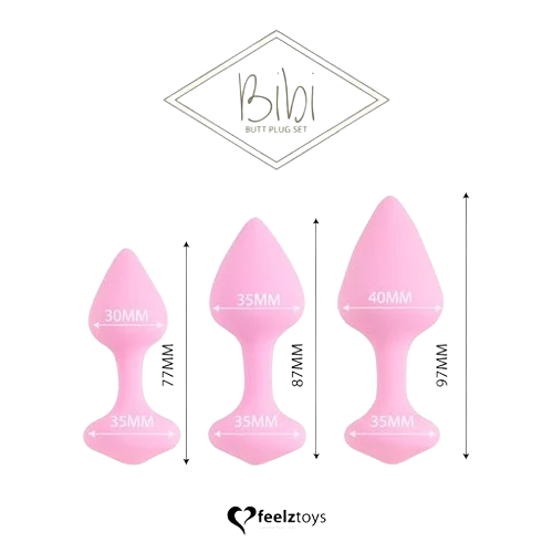 Feelztoys - Bibi Butt Plug set 3 pcs