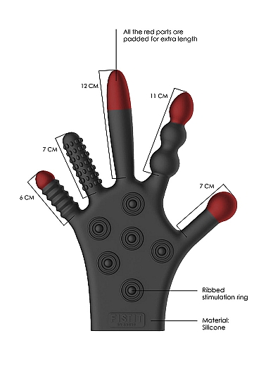 Shots FistIt Silicone Stimulation Love Gloves